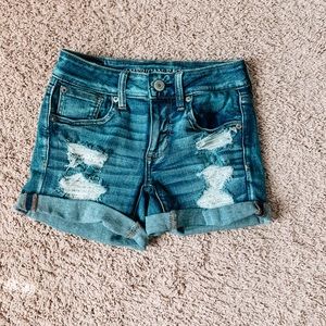 lacy american eagle stretchy shorts